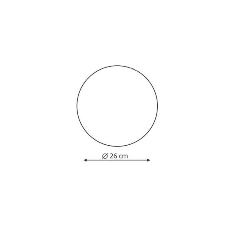 Plafon Platillo 26 cm czarny LED CCT - 14168