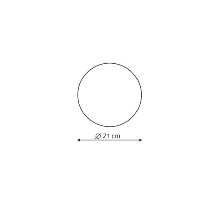 Plafon Platillo 21 cm czarny LED CCT - 14192