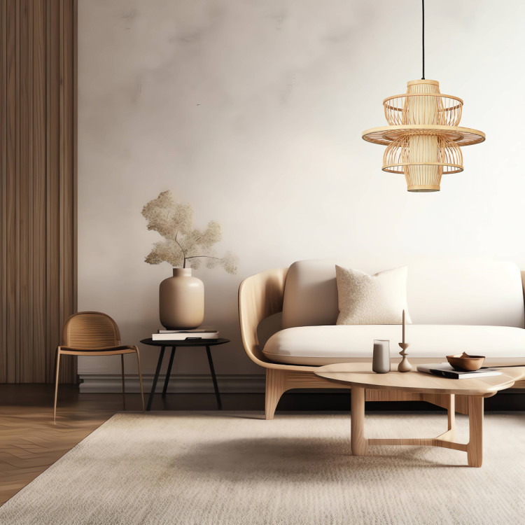 Rattanowa lampa wisząca Astra naturalna 1xE27 - 14216