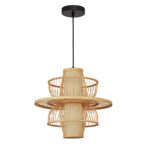 Rattanowa lampa wisząca Astra naturalna 1xE27