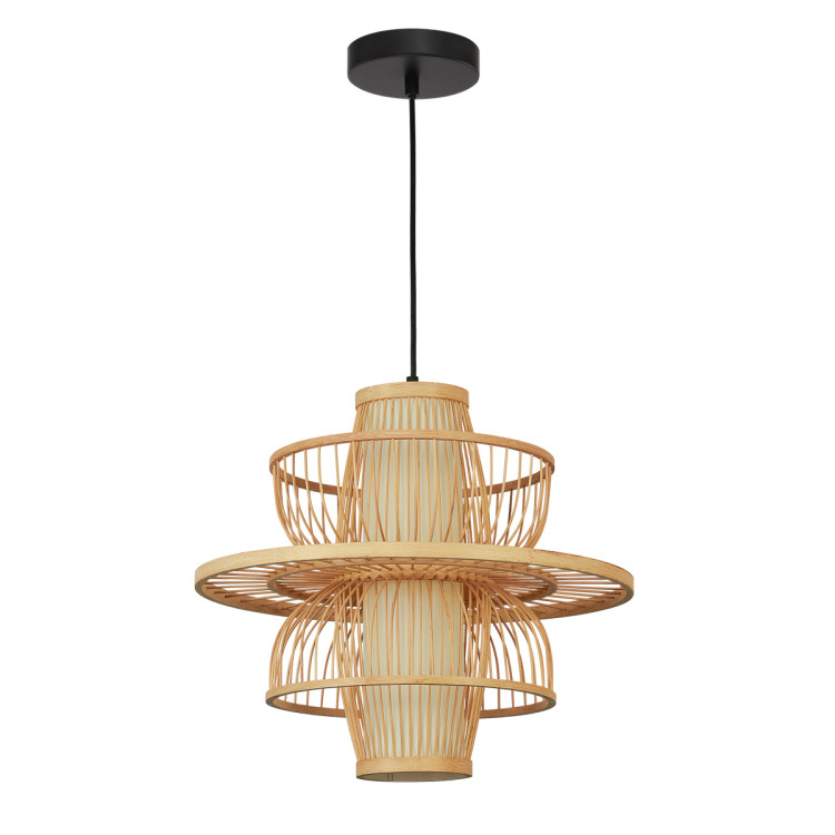Rattanowa lampa wisząca Astra naturalna 1xE27 - 14221