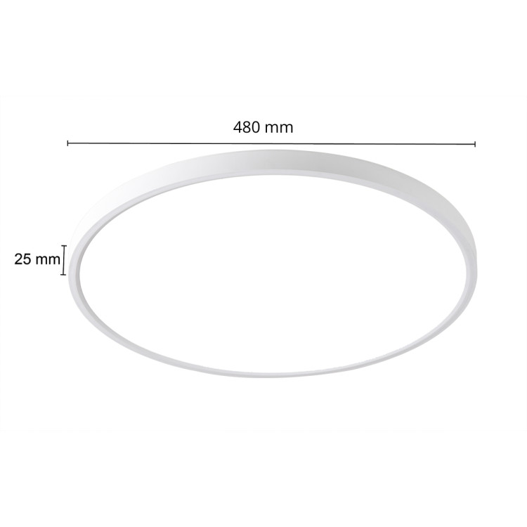 Plafon California 48 cm biały LED CCT - 14284