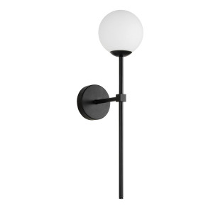 Kinkiet Piruleta czarny IP44 1xG9