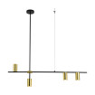 Lampa wisząca Arizona czarno - złota 4xGU10