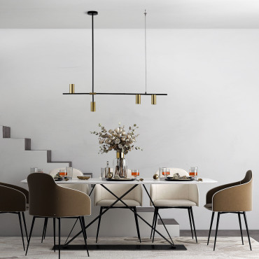 Lampa wisząca Arizona czarno - złota 4xGU10