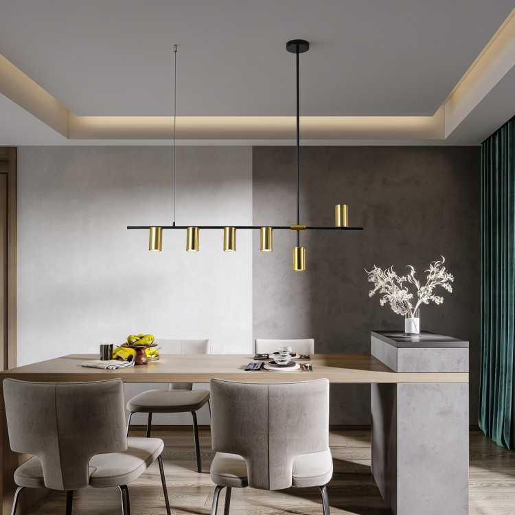 Lampa wisząca Arizona czarno - złota 6xGU10 - 14385