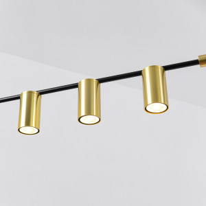 Lampa wisząca Arizona czarno - złota 6xGU10