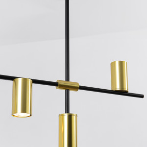 Lampa wisząca Arizona czarno - złota 6xGU10