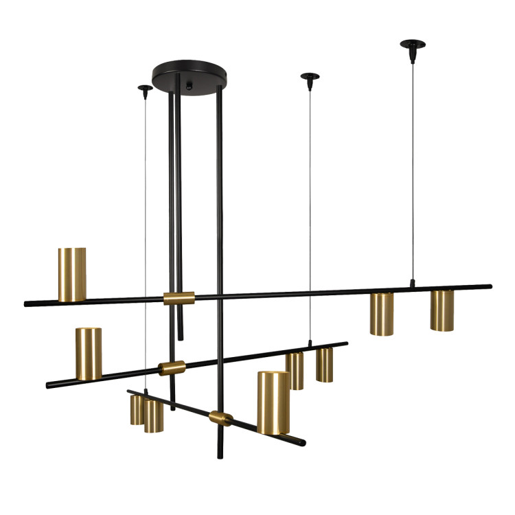 Lampa wisząca Arizona czarno - złota 9xGU10 - 14397