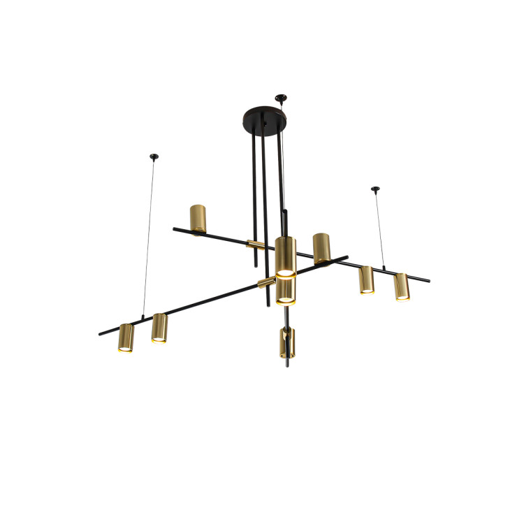Lampa wisząca Arizona czarno - złota 9xGU10 - 14401
