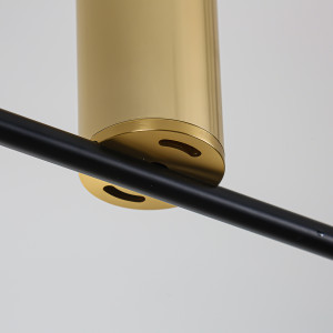 Lampa wisząca Arizona czarno - złota 9xGU10