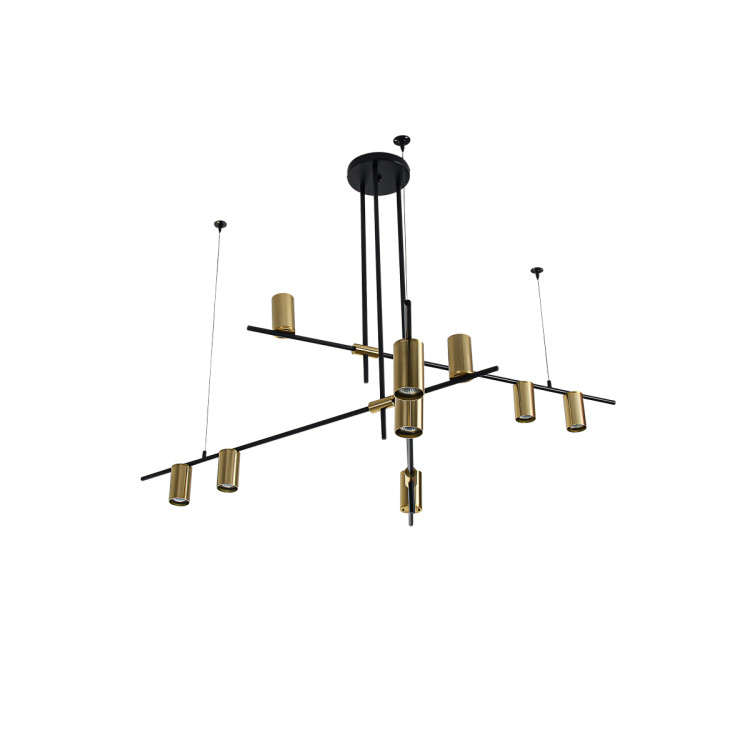 Lampa wisząca Arizona czarno - złota 9xGU10 - 14411
