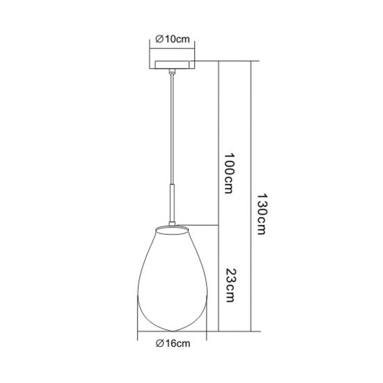 Lampa wisząca Fondi czarna 1xE14 - 14436
