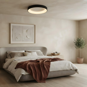 Plafon Georgia 60 cm czarny LED CCT