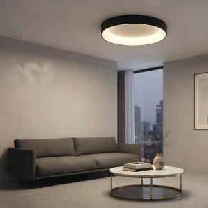 Plafon Georgia 60 cm czarny LED CCT
