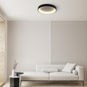 Plafon Georgia 60 cm czarny LED CCT