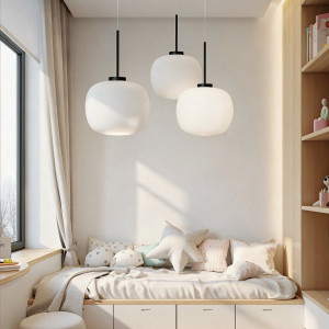 Lampa wisząca Jukon biała 1xE27