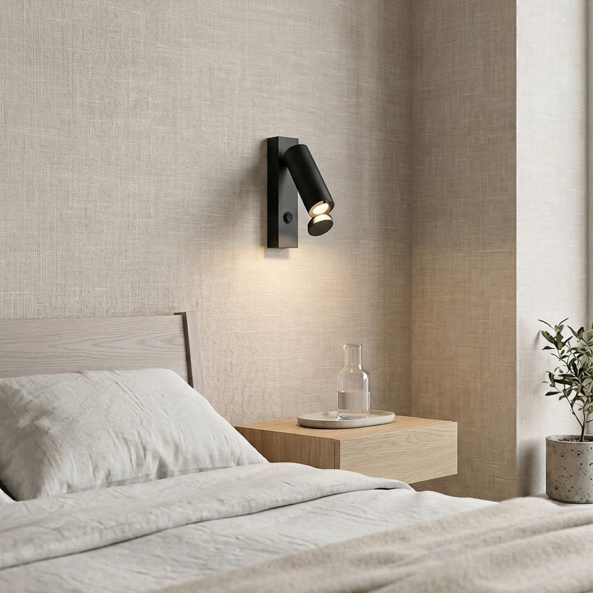 Kinkiet Miri czarny LED