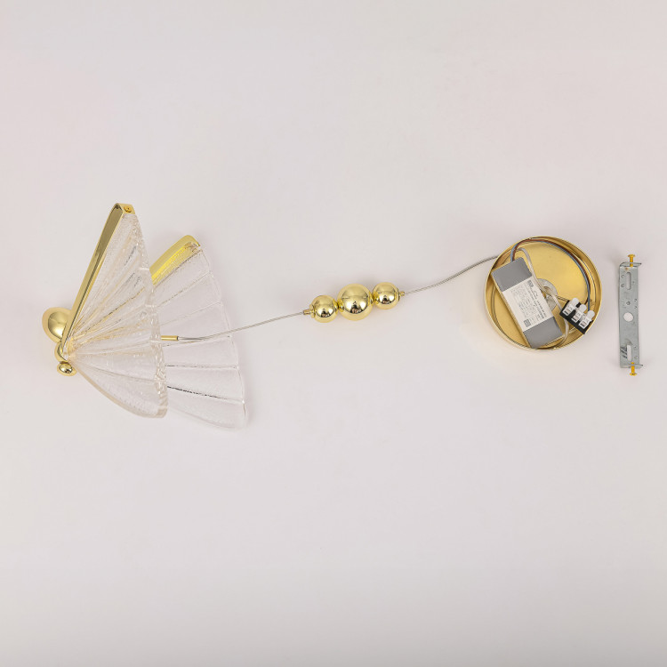 Lampa wisząca Mariposa 1 złota LED CCT - 14608