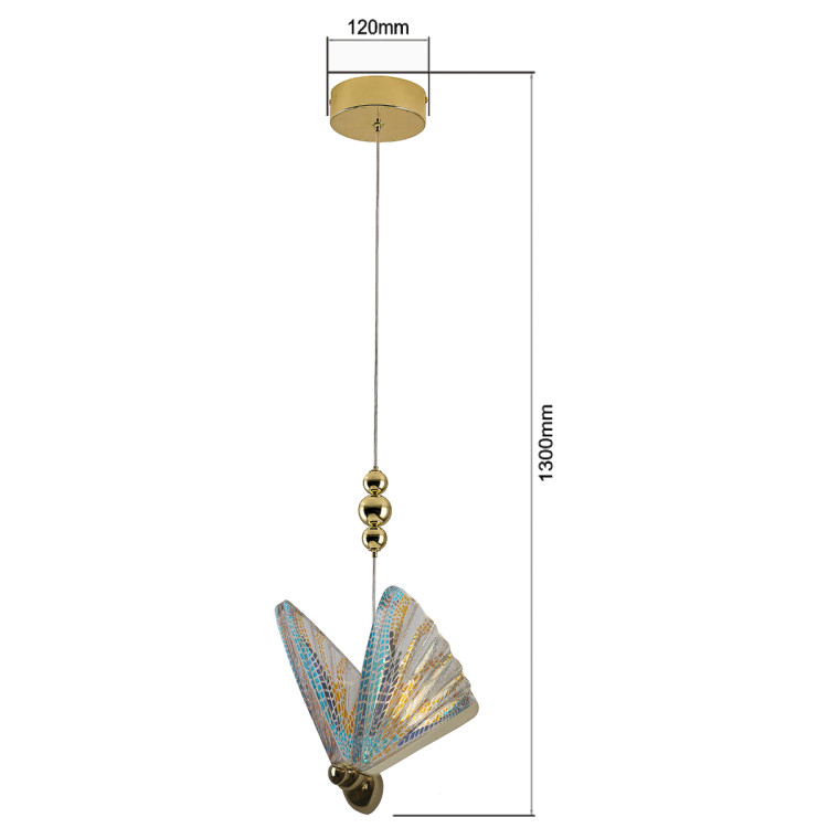 Lampa wisząca Mariposa 1 mix kolor LED CCT - 14619