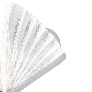 Lampa ścienna Mariposa z transparentnym motylem