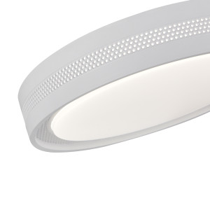 Biała minimalistyczna lampa sufitowa Ronda 40 cm