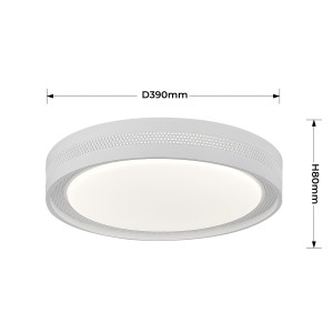 Nowoczesny plafon LED Ronda do jasnego wnętrza