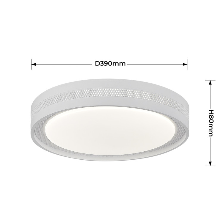 Nowoczesny plafon LED Ronda do jasnego wnętrza - 14676