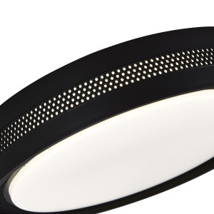 Nowoczesna czarna lampa sufitowa Ronda LED CCT