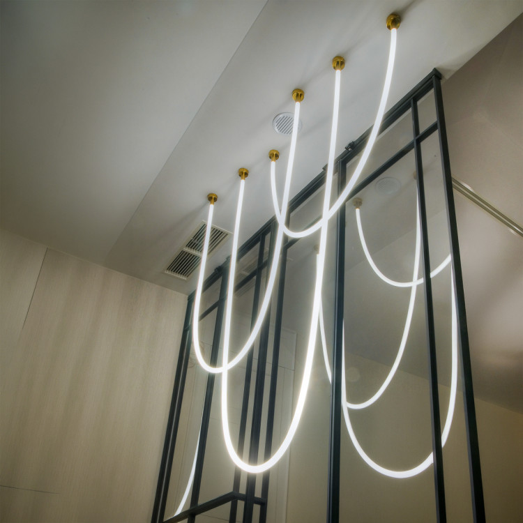 Designerska lampa wisząca Rope Light 2M LED do salonu - 14703
