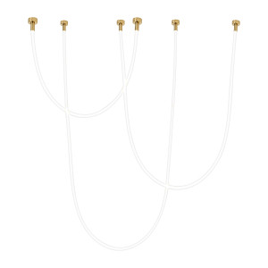 Dekoracyjna lampa LED Rope Light w biało-złotym wykończeniu