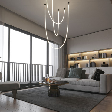 Lampa wisząca Rope Light 3 m biała Tuya Smart LED CCT