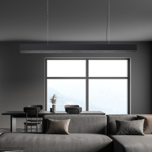 Lampa wisząca Mira L czarna Tuya LED CCT