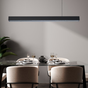 Lampa wisząca Mira L czarna Tuya LED CCT