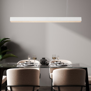 Lampa wisząca Mira L biała Tuya LED CCT