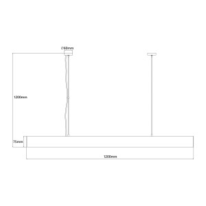 Lampa wisząca Mira L biała Tuya LED CCT