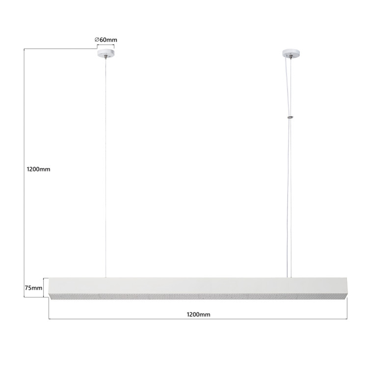 Lampa wisząca Mira L biała Tuya LED CCT - 14752