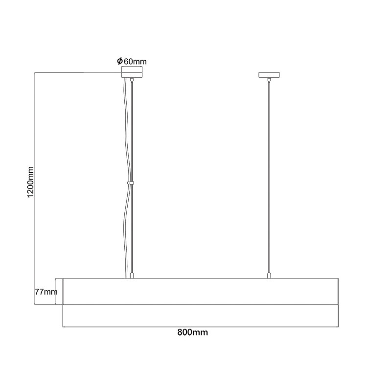 Lampa wisząca Mira M biała Tuya LED CCT - 14772