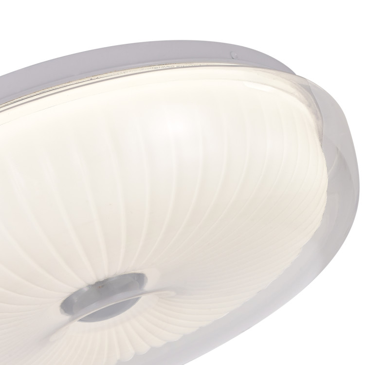 Biały plafon Luniq LED CCT do nowoczesnej jadalni - 14780