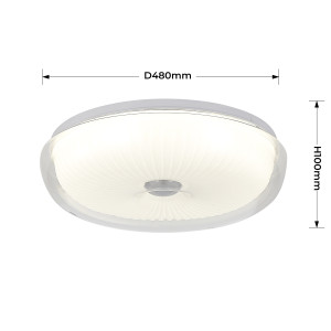 Dekoracyjny plafon LED Luniq do salonu i sypialni
