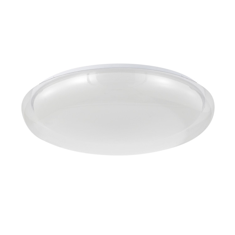 Okrągły plafon Trego 50 cm w kolorze białym - 14796