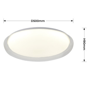 Plafon Trego 50 cm biały LED CCT