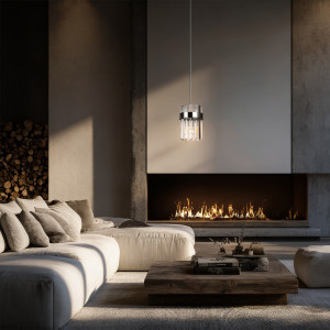 Lampa wisząca Vetro 1 chrom 1xE14