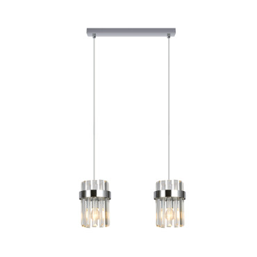 Lampa wisząca Vetro chrom 2xE14