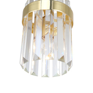 Lampa wisząca Vetro złota 2xE14