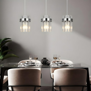 Lampa wisząca Vetro chrom 3xE14