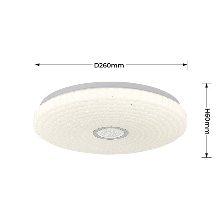 Plafon Solaro 26 cm biały LED 4000K - 14874