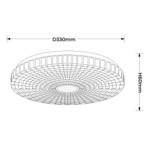 Plafon Solaro 33 cm biały LED 4000K
