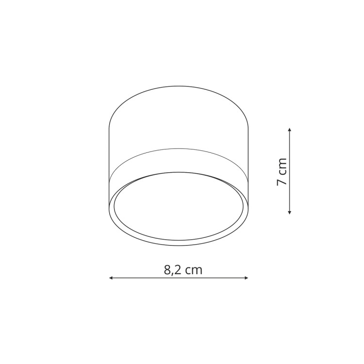 Oprawa natynkowa Kendal L czarna GX53 - 14934