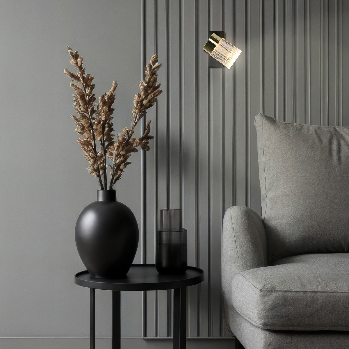 Złoty spot Erovia Light Prestige z jednym źródłem LED